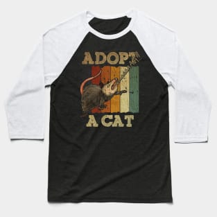 ADOPT A CAT VINTAGE AAAAAAA Baseball T-Shirt